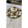 Image 4 : ROYAL ALBERT OLD COUNTRY ROSE PLACE SETTING, ASHLEYDALE CHINA SHOE AND ROYAL DOULTON BUNNYKINS PLATE