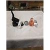 Image 1 : 2 ART GLASS PAPER WEIGHTS, ART GLASS PERFUME BOTTLE AND NOTARY STAMP