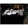 Image 1 : CROWN VICTORIA LOVELACE CHINA DISHES, CREAM AND SUGAR AND CLAIRMONT DISHES, CUPS AND SAUCERS AND OTH