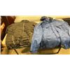 Image 1 : MCKINLEY SIZE MEDIUM 50/50 DOWN JACKET AND WETSKINS SIZE LARGE RAIN COAT