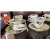 Image 2 : 6 VARIOUS CHINA CUPS AND SAUCERS: ROYAL ALBERT, VALE, STAFFORDSHIRE, COLCLOUGH, CROWN PRINCE AND WIN