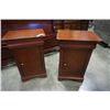 Image 1 : PAIR OF BOURBON ONE DOOR NIGHTSTANDS