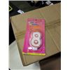 Image 2 : 5 BOXES OF BIRTHDAY NUMBER CANDLES - 1 BOX OF EACH 0, 6, 7, 8, 9