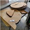 Image 3 : LOT OF LIVE EDGE WOOD SLABS