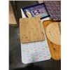 Image 2 : SERVING TRAYS, TV TRAYS, PIZZA STONE AND CUTTING BOARDS