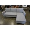 Image 2 : Brand New Costway Convertible Sectional Sofa Couch Fabric L-Shaped Couch Massage Cushion Retail $469