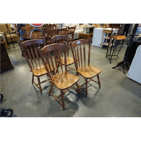 4 WOOD DINING CHAIRS