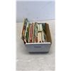Image 1 : BOX OF LAND MAPS AND PLASTICHROME REPROUCTION BOOKS