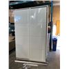 Image 2 : 2 IKEA PAXX WARDROBES W/ GLASS DOORS, 2 CLOTHING BARS AND PANT RACK - 75 X 58 X 236 CM EACH