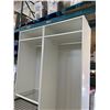 Image 8 : 2 IKEA PAXX WARDROBES W/ GLASS DOORS, 2 CLOTHING BARS AND PANT RACK - 75 X 58 X 236 CM EACH