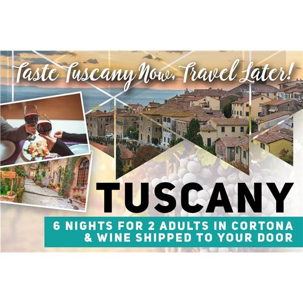 North Florida Chapter presents Tuscany Private Apartment for 2 guests and 6 Nights Value $4,500