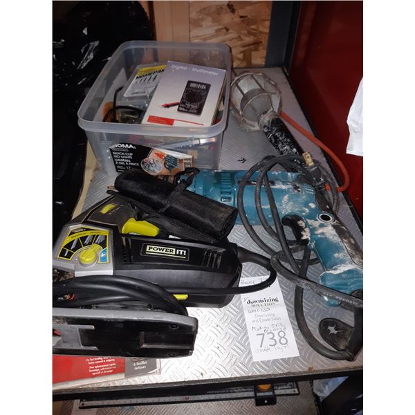 Mikita Drill, light, power saw and more