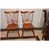 Image 1 : WINDSOR BACK SIDE CHAIRS (PAIR)