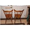 Image 2 : WINDSOR BACK SIDE CHAIRS (PAIR)