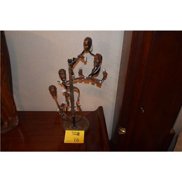 PAUL WEGNER "BOURBON STREET" BRONZE MUSICIANS (19" TALL)