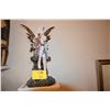 Image 2 : BLACK & WHITE FOREST FAIRY SITTING W/BABY DRAGON STATUE & GOTHIC FAIRY W/DRAGON (2 PCS)
