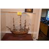 Image 1 : HMS VICTORY MODEL SHIP IN PLEXI DISPLAY CASE W/WOOD BASE (3' X 33 1/2" X 14 1/2")