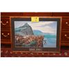 Image 1 : KOA FRAMED LITHOGRAPH, "BATTLE OF NUUANU"; HERB KANE (28 1/2" X 21 1/2")