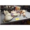 Image 1 : COLLECTION OF EROTICA: GLASSES, CUPS, BEER BOTTLES, COVERED DISH, NUDE FIGURE, KEY CHAINS, ETC. (15 