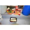 Image 1 : COCO COLA COLLECTIBLES: CUP DISPENSER TIN, STRAW DISPENSER TIN, TOOTH PICK HOLDER, NAPKIN HOLDER, MI