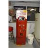 Image 1 : VINTAGE COCA COLA DISPENSER (STAYS COLD, DOES NOT DISPENSE) (57" H X 16" W X 22" D)