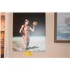 Image 1 : GALLERY WRAP GICLEE, "NUDE W/SPONGE" (20 1/4" X 24")