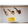 Image 1 : COLLECTION OF PIPES: SHELL, MEERCHAUM & CARVED WOOD (3 PCS)