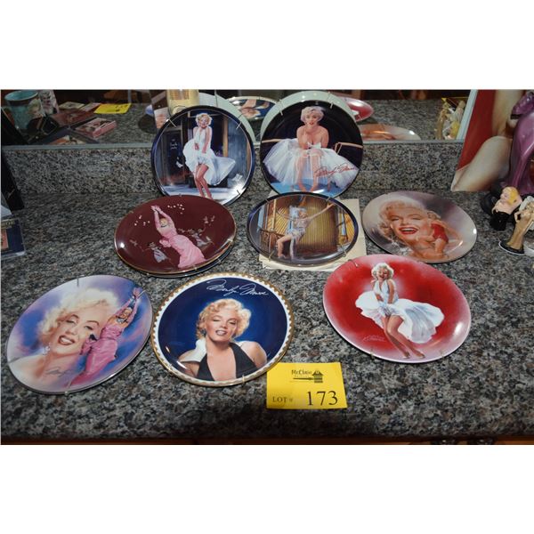 MARILYN MONROE COLLECTOR'S PLATES (9 PCS)