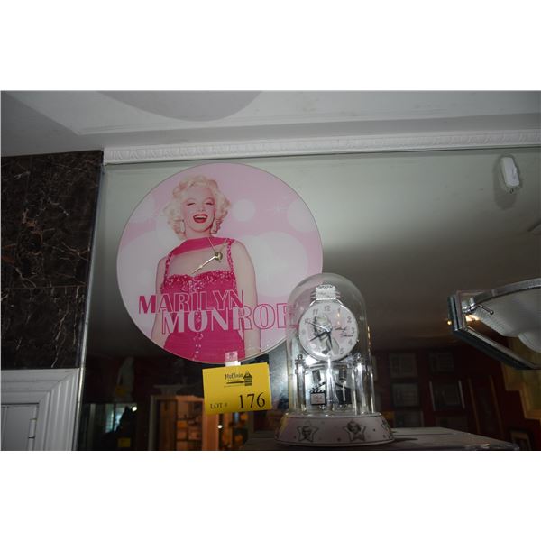 MARILYN MONROE WALL CLOCK & DESK CLOCK (2 PCS)