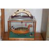 Image 1 : SCALE MODEL DRAGON BOAT IN CASE; ADMIRAL BERNARD A. CLAREY, ADMIRAL KIM KYU SUP 9/30/1972