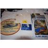 Image 1 : PAN AM MEMORABILIA: FIRST FLIGHT SF-HNL 4/16/1935, MENU, PINS, BOOKS, BOARDING PASS, ADVERTISING SIG