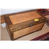 Image 1 : CARVED WOOD CHEST (39" W X 19" H X 20 1/2" D)
