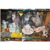 Image 1 : LLADRO FIGURINES: CATS, BIRD, NUDE & WATERFORD CRYSTAL ORNAMENT (9 PCS)