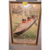 Image 1 : FRAMED TRAVEL POSTER, PRINTED IN ENGLAND (27" X 43")