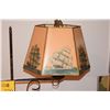 Image 2 : STANDING FLOOR LAMP W/SHIP SHADE (54" TALL)