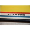 Image 3 : FRAMED BUY WAR BONDS POSTER, "ONE CARELESS ACT EQUAL TO A BOMBING ATTACK "THE NORMANDIE" (19" X 25")