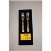 Image 1 : NORMANDIE: SILVER PLATED DINNER FORK CREATED BY PUIFORCAT FOR THE DELUXE SUITES SERVICE W/THE HANDLE