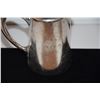 Image 3 : FRENCH LINE: SILVER PLATED HOT MILK PITCHER BY CHRISTOFLE W/HOUSE LOGO ON THE SIDE (5" H) & SILVER P