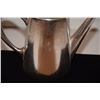 Image 5 : FRENCH LINE: SILVER PLATED HOT MILK PITCHER BY CHRISTOFLE W/HOUSE LOGO ON THE SIDE (5" H) & SILVER P