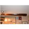 Image 2 : QUEEN MARY: 15' LONG WOODEN OAR W/BRONZE BANDS ON PADDLE SECTION