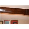 Image 3 : QUEEN MARY: 15' LONG WOODEN OAR W/BRONZE BANDS ON PADDLE SECTION
