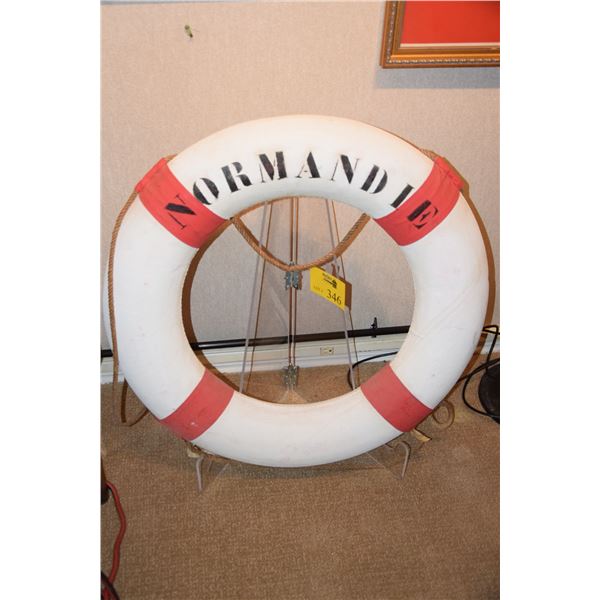 SS NORMANDIE LIFE RING
