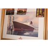 Image 3 : FRAMED WALL ART, QUEEN MARY & QUEEN ELIZABETH 2 (4 PCS)