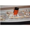 Image 6 : THE QUEEN MARY, CUNARD WHITE STAR MODEL SHIP IN PLEXI CASE W/WOOD BASE, PRODUCED & BUILT BY MARITIME