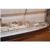 Image 9 : THE QUEEN MARY, CUNARD WHITE STAR MODEL SHIP IN PLEXI CASE W/WOOD BASE, PRODUCED & BUILT BY MARITIME