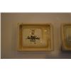 Image 4 : NORMANDIE: HER ASHTRAY BY JEAN LUCE, IVORY COLORED W/HER'S & COMPANY'S NAME & LOGO IN BOWN (THESE WE