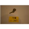 Image 1 : NORMANDIE: STATEROOM KEY & TAG, ON ONE SIDE OF THE TAG EMBOSSED "PAQUEBOT NORMANDIE-FRENCH LINE" & O