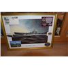Image 2 : COLLECTION OF ITEMS FROM USS BOWFIN: FRAMED PRINTS, PLATES, MUG, MAGNETS & ACTUAL PIECES OF THE BOWF