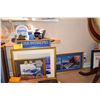 Image 1 : LARGE MIXED LOT PERTAINING TO AIRCRAFT CARRIERS INCLUDING BOOKS, FRAMED ART, MUGS, PLATE, PLANK, ETC