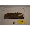 Image 1 : RMS QUEEN MARY LIMITED EDITION MODEL SHIP (IN CASE), THE METAL USED IN THIS MODEL ORIGINATED FROM TH